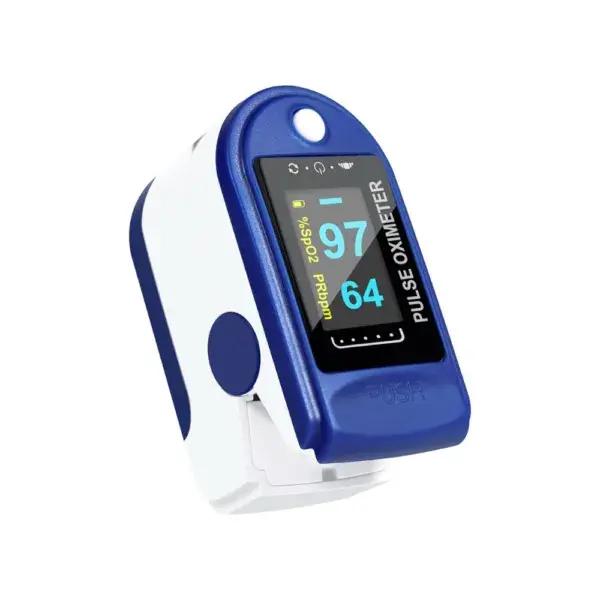 Oximetro de Pulso para dedo Fingertip pulse AB-80 blanco Azul Bonne Sante.